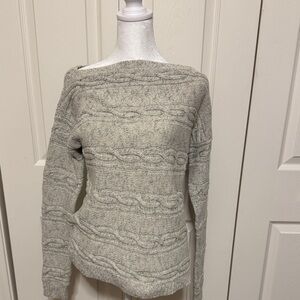 J. Crew Off-Shoulder Sweater - Heather Gray